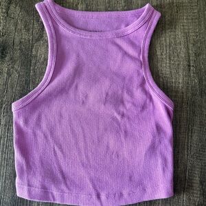Wild Fable Purple Ribbed Tank Top